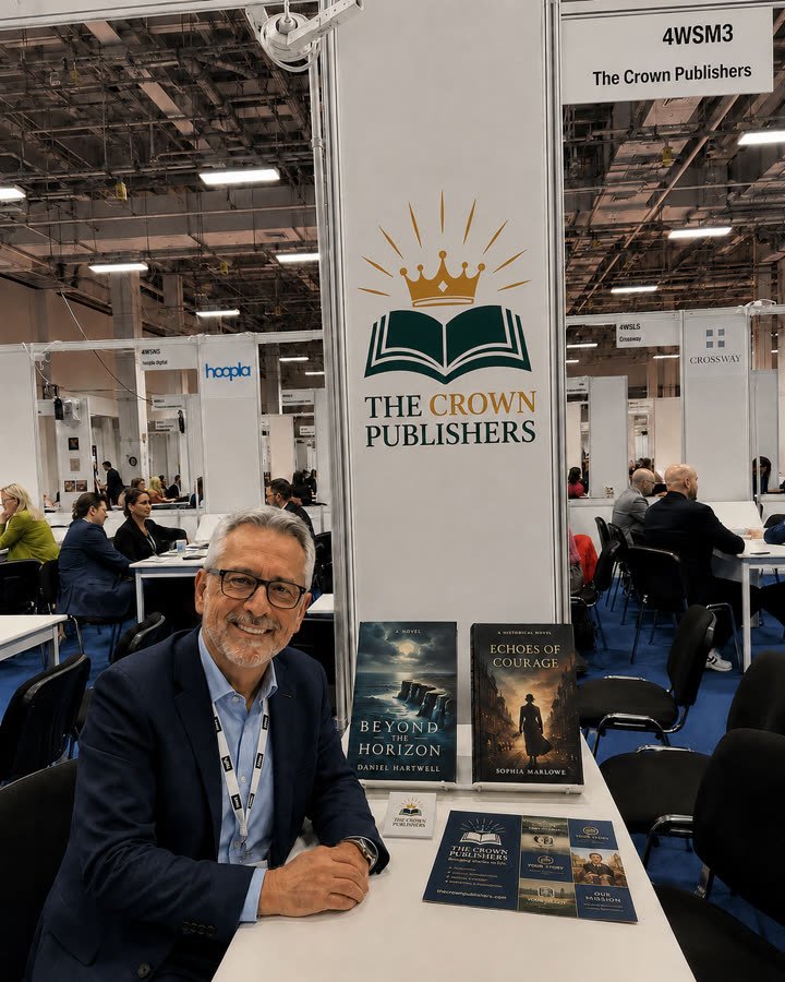 The Crown Publishers at a book fair