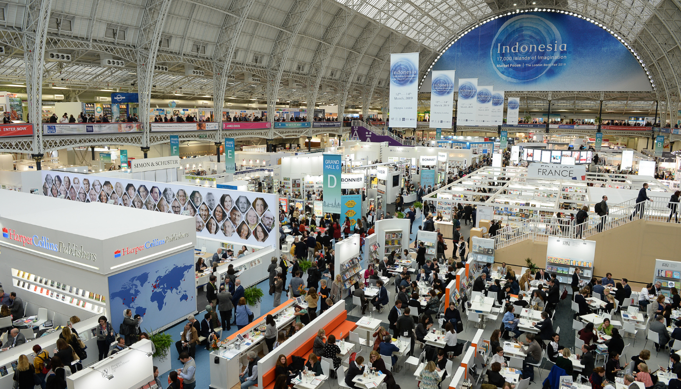 Publishing professionals at fair